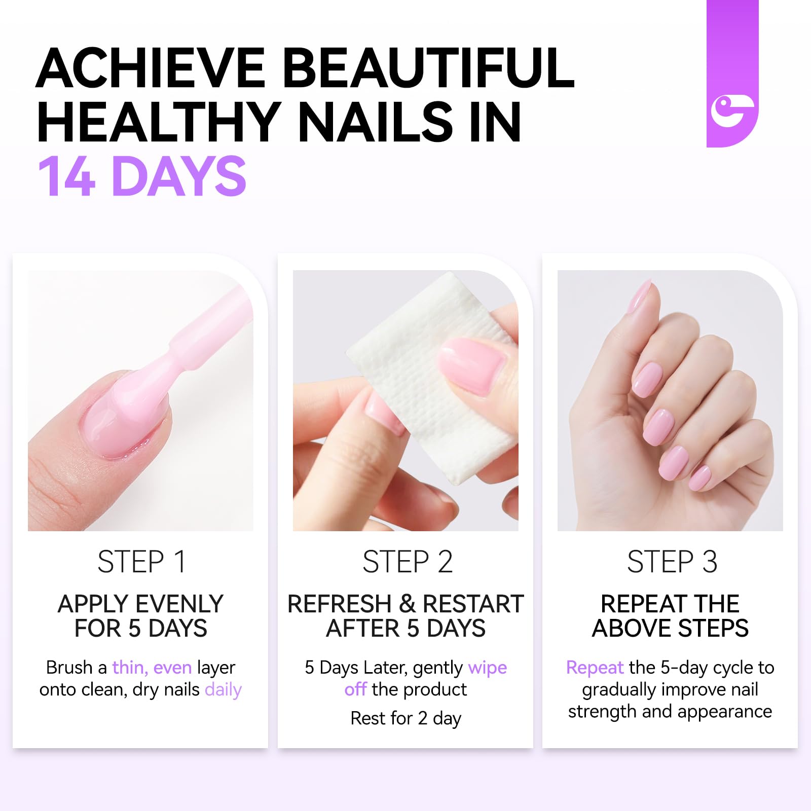 Gelike EC Nail Strengthener 6-in-1 | Natural Nail Repair (15ml)