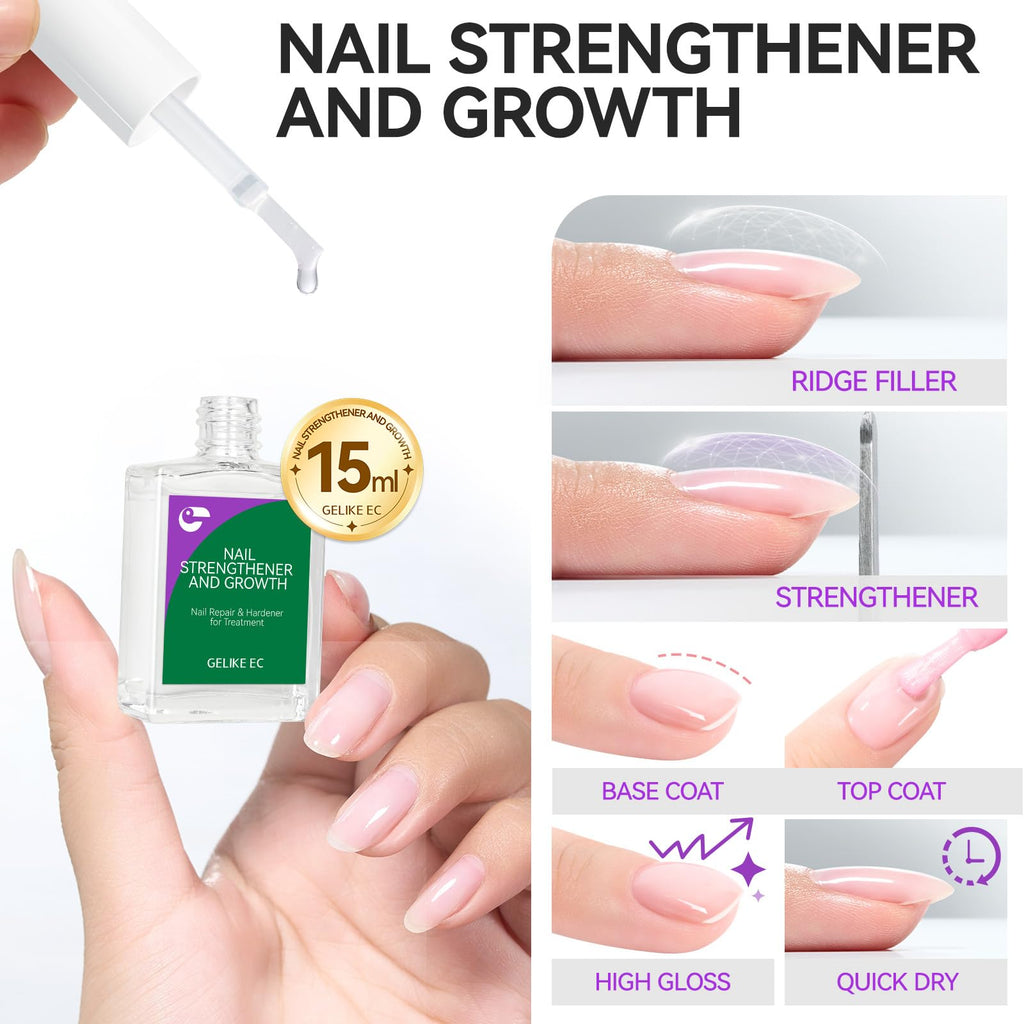 Gelike EC Nail Strengthener 6-in-1 | Natural Nail Repair (15ml)