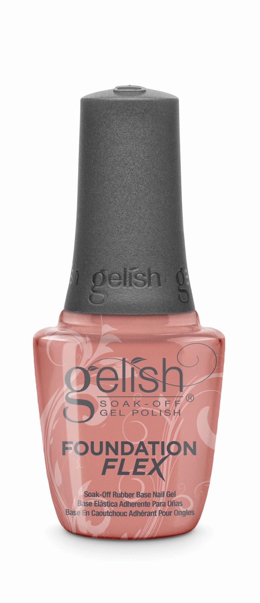 Gelish Foundation Flex – Flexible Rubber Base Coat for Nails (Cover Beige, 15mL)