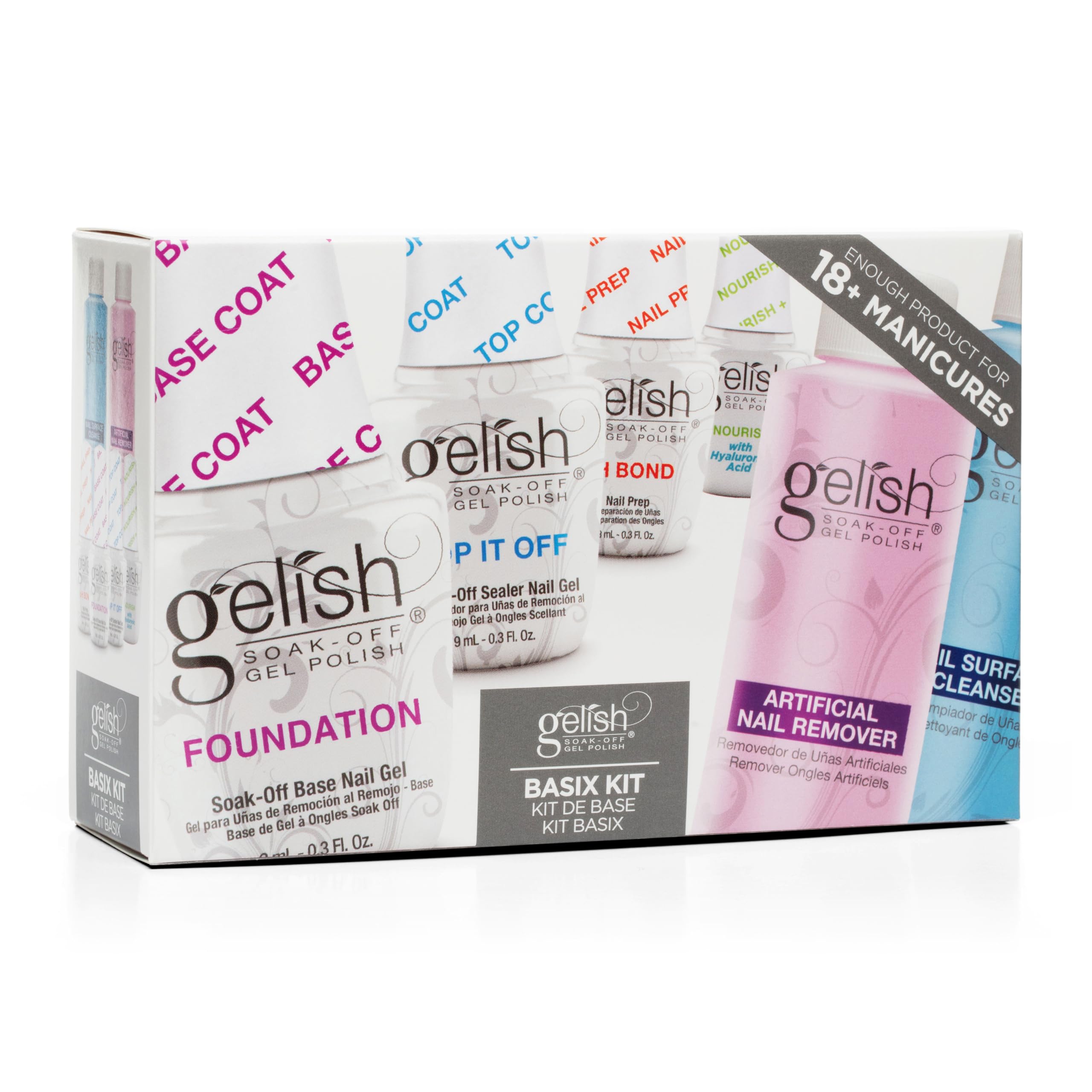 Gelish Mini Basix Kit – All-in-One Gel Manicure Starter for Salon-Quality Nails