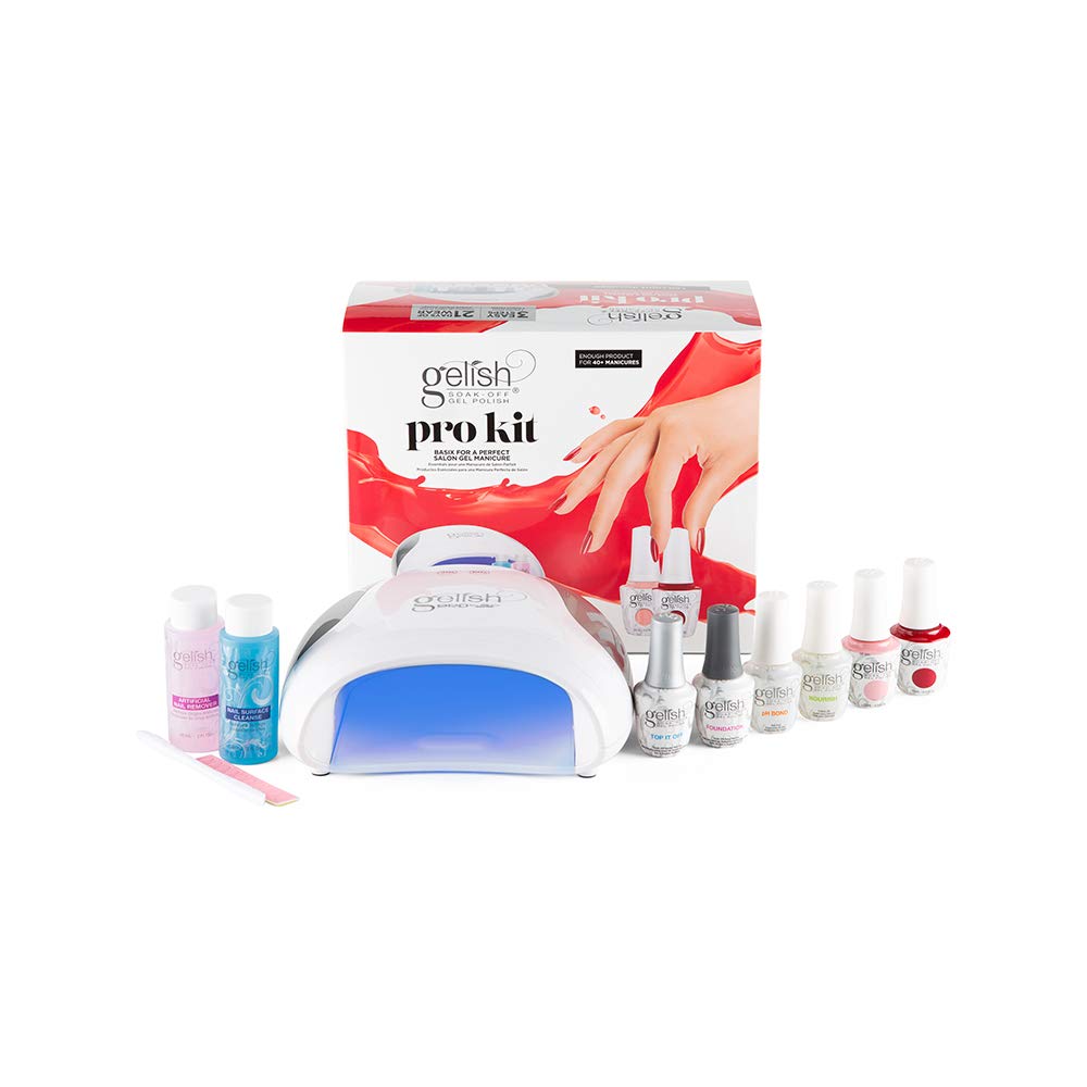 Gelish Pro Kit with Pro LED Light – Complete Gel Nail System for At-Home Manicures