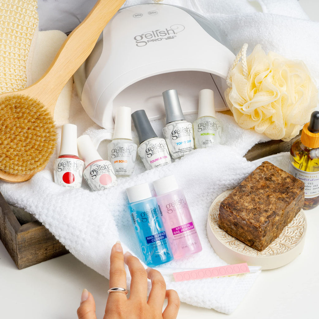 Gelish Pro Kit with Pro LED Light – Complete Gel Nail System for At-Home Manicures