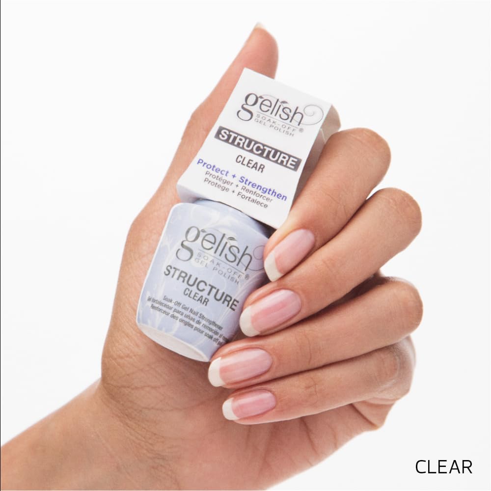 Gelish Brush On Structure Gel – Self-Leveling Nail Builder & Strengthener (Clear)