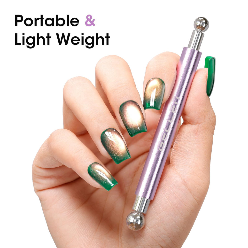 GELLEN Double-Ended Cat Eye Magnet Stick for Nail Art – Home & Salon Quality