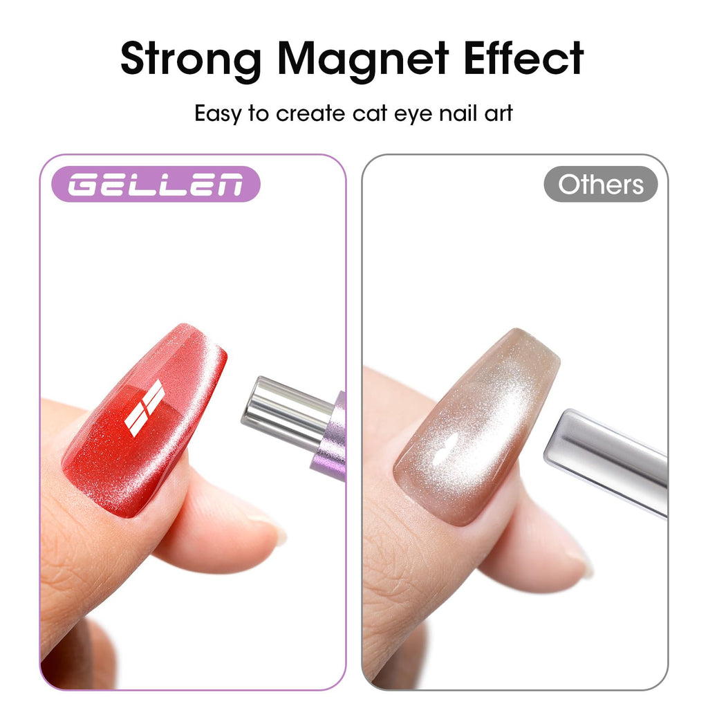 GELLEN Double-Ended Cat Eye Magnet Stick for Nail Art – Home & Salon Quality