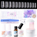 Gellen Gel Nail Kit: Complete All-In-One Set with 240 Tips, UV Lamp, and 3-in-1 Glue Gel
