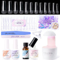 GELLEN Gel Nail Kit Coffin 240pcs – All-In-One DIY Nail Extension Set with UV Lamp