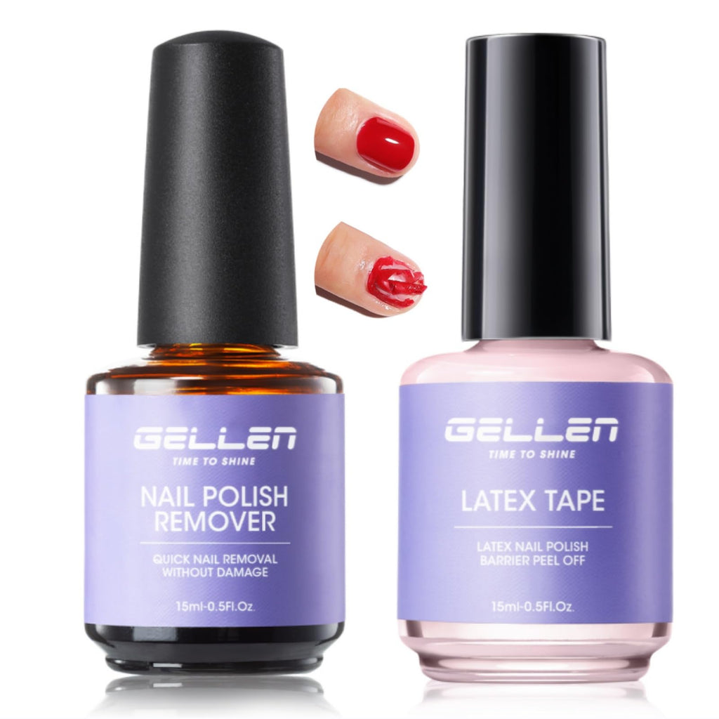 GELLEN Gel Nail Polish Remover Kit – 2-Pack Quick Gel Removal in 3-5 Minutes (No Foil Needed)