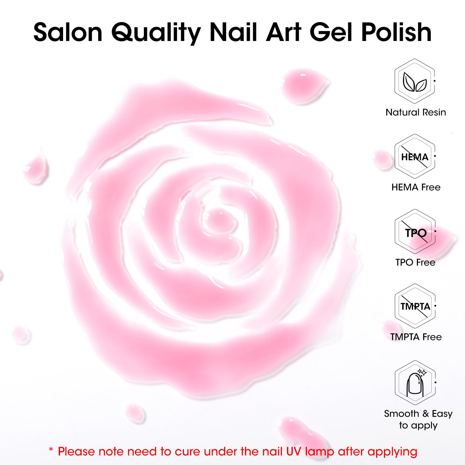 GELLEN Nude Gel Nail Polish Set – 20 Colors with Cat-Eye Top Coat & 3-Free Formula