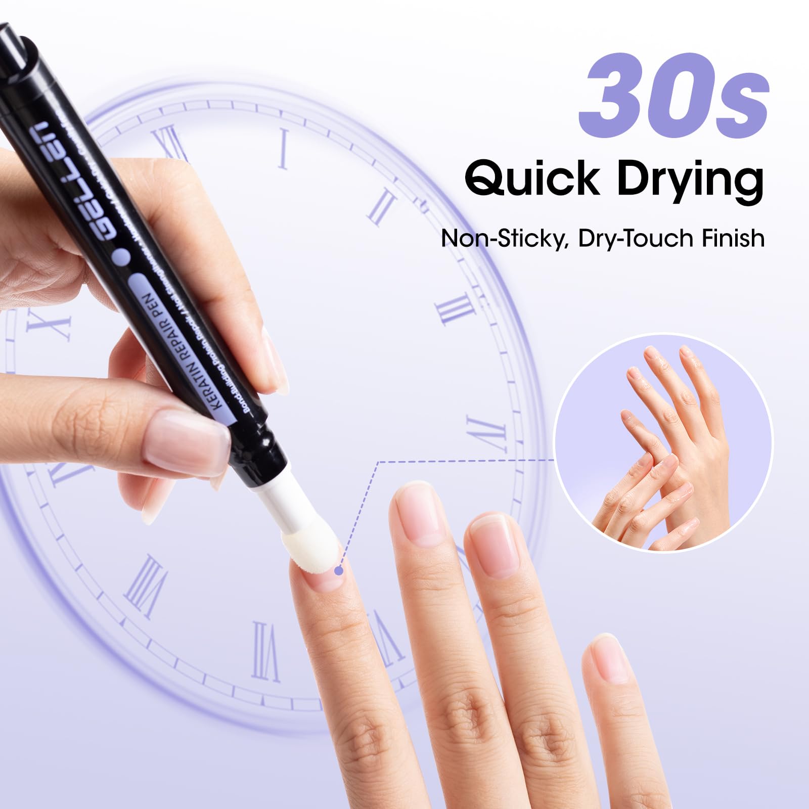 Gellen Nail Strengthener Pen – 30s Fast-Absorbing Triple Protein Repair