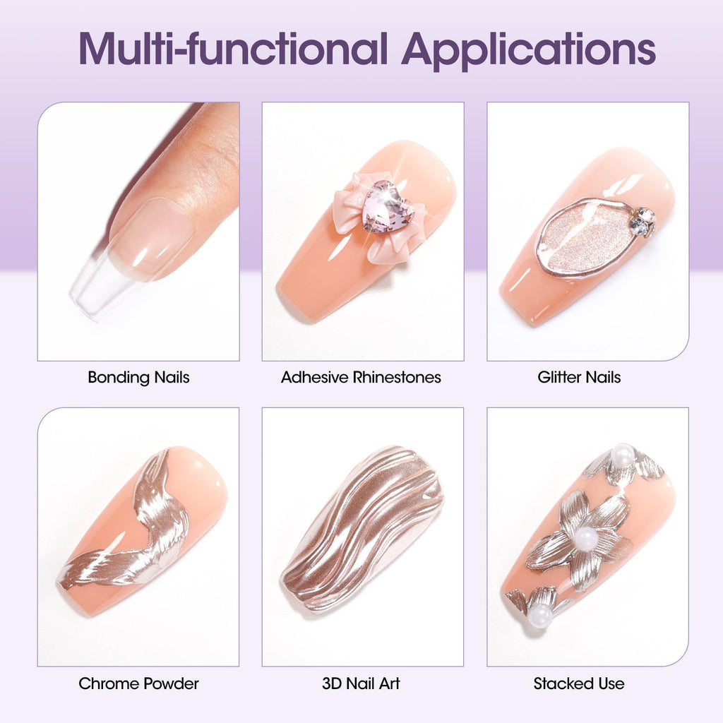 GELLEN Semi Solid UV Nail Glue Gel – Fast-Setting Bond for Press-On & Acrylic Nails