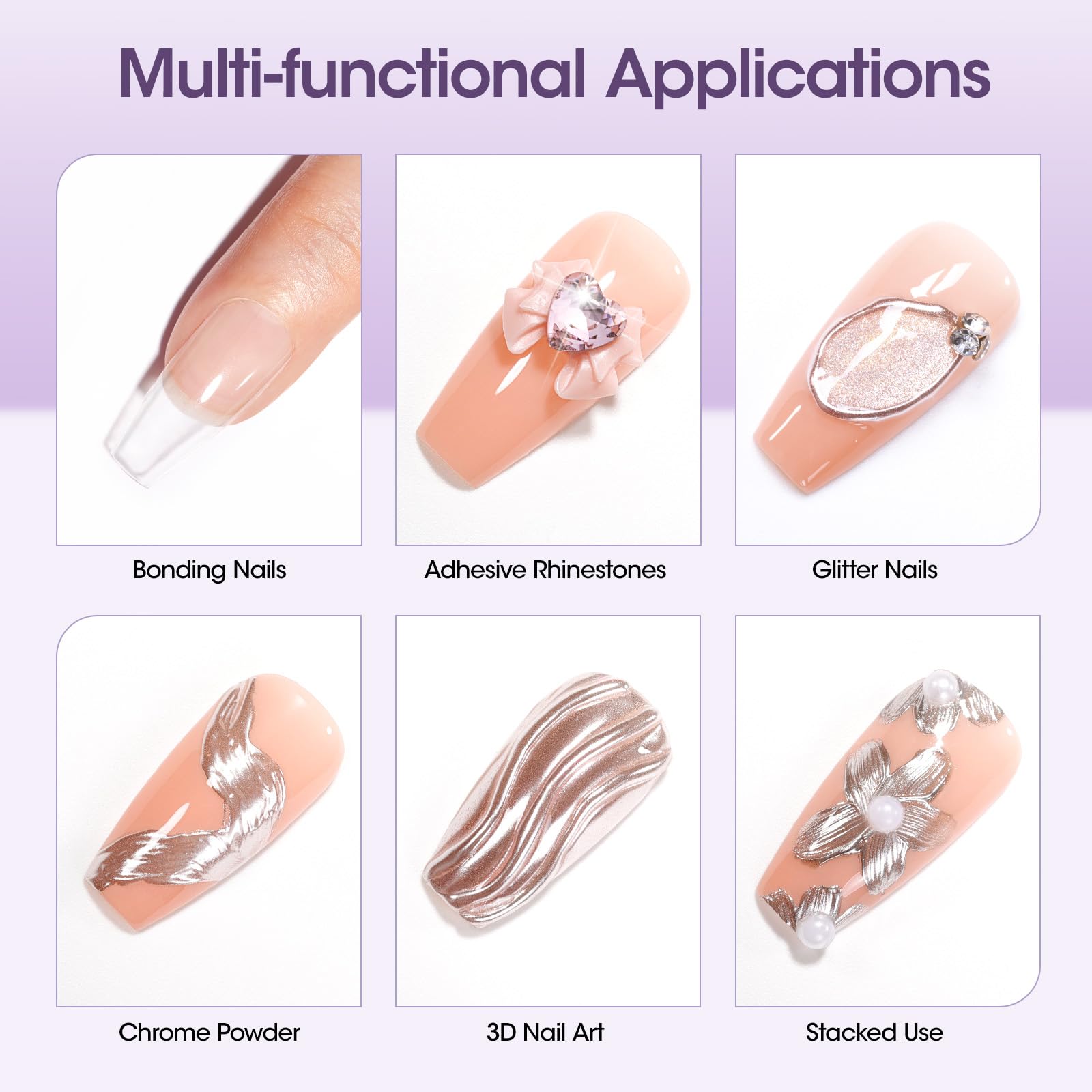 GELLEN Semi Solid UV Nail Glue Gel – Fast-Setting Bond for Press-On & Acrylic Nails