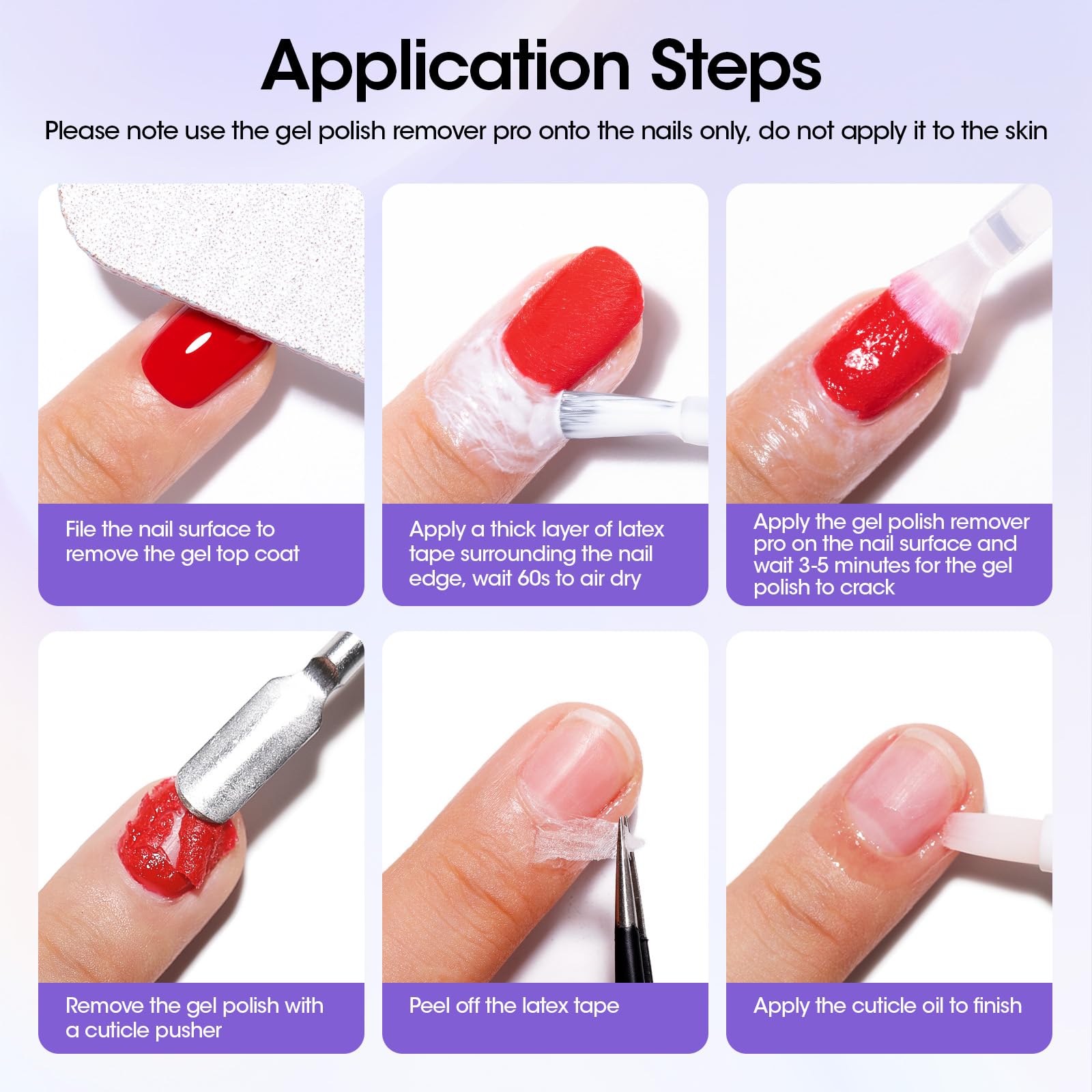 Gellen Gel Remover Pro Kit — Fast 2-5 Minute Gel Nail Removal with Peelable Latex Shield