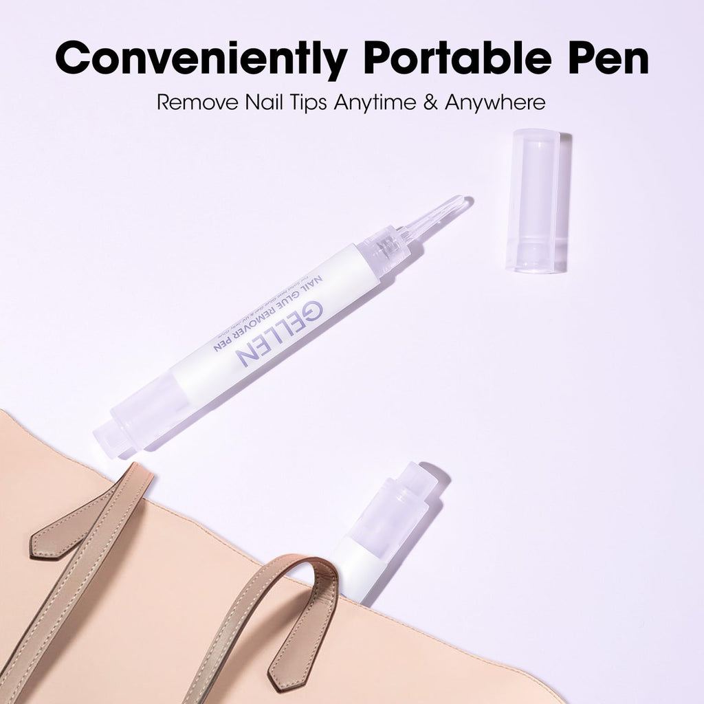 Gellen Nail Glue Remover Pen 5 Pcs – Acetone-Free Quick Removal for Press-On Nails