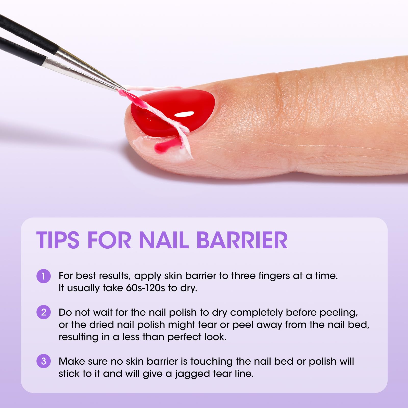 GELLEN Latex Tape for Nails | Peel-Off Cuticle Barrier, Fast-Drying Nail Art Protector (2×15ml)