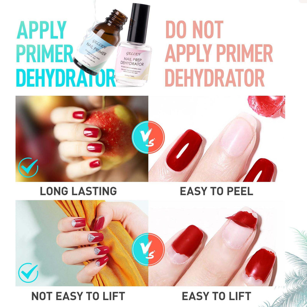 GELLEN Gel Nail Kit – 240 Tips, 12 Sizes, Stiletto/Almond, UV Lamp, Glue Gel