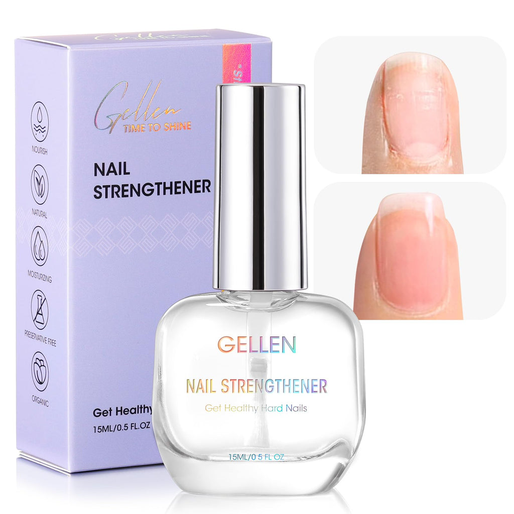 GELLEN Unscent Nail Strengthener – 8-in-1 Clear Nail Repair (15ml)