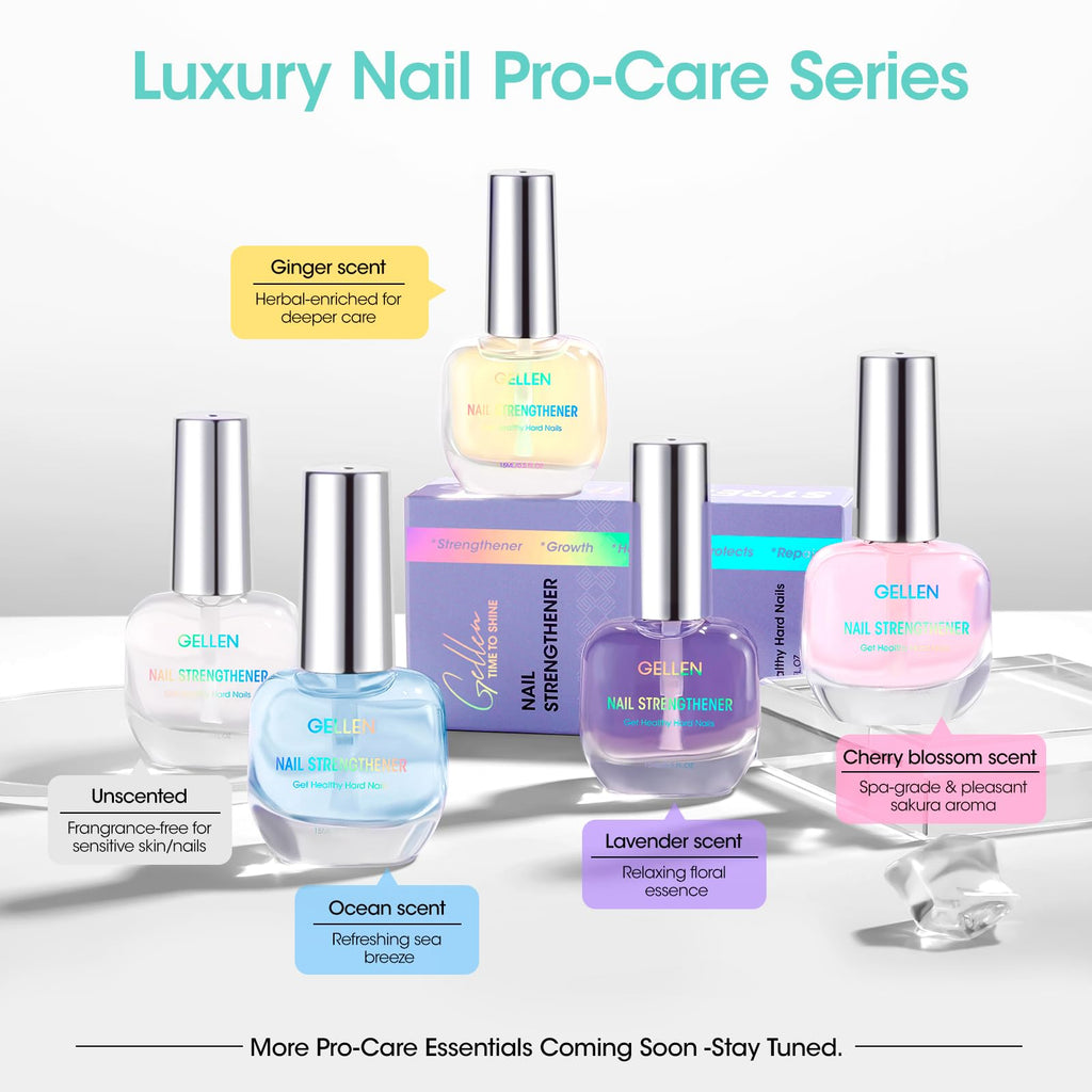 GELLEN Unscent Nail Strengthener – 8-in-1 Clear Nail Repair (15ml)