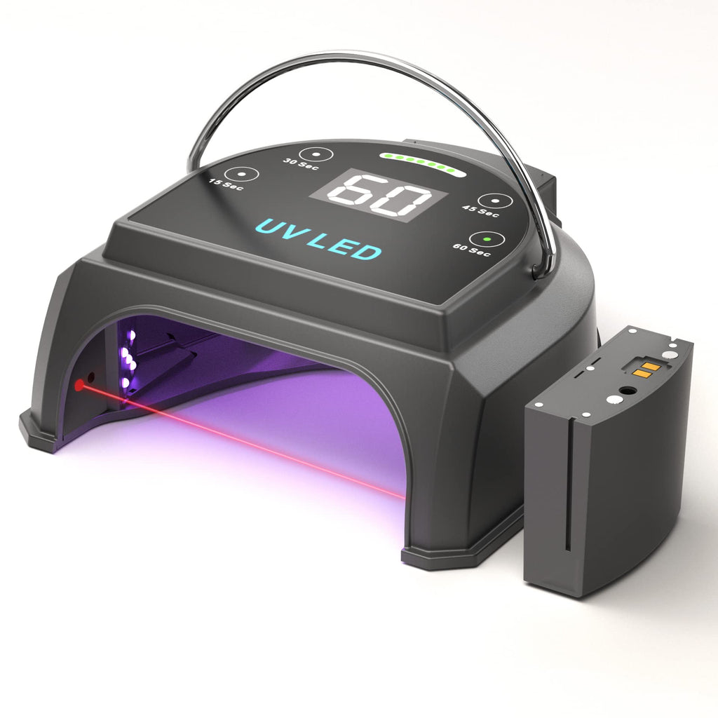 Gelpal 80W Cordless UV LED Nail Lamp with 45 Beads & Removable Battery