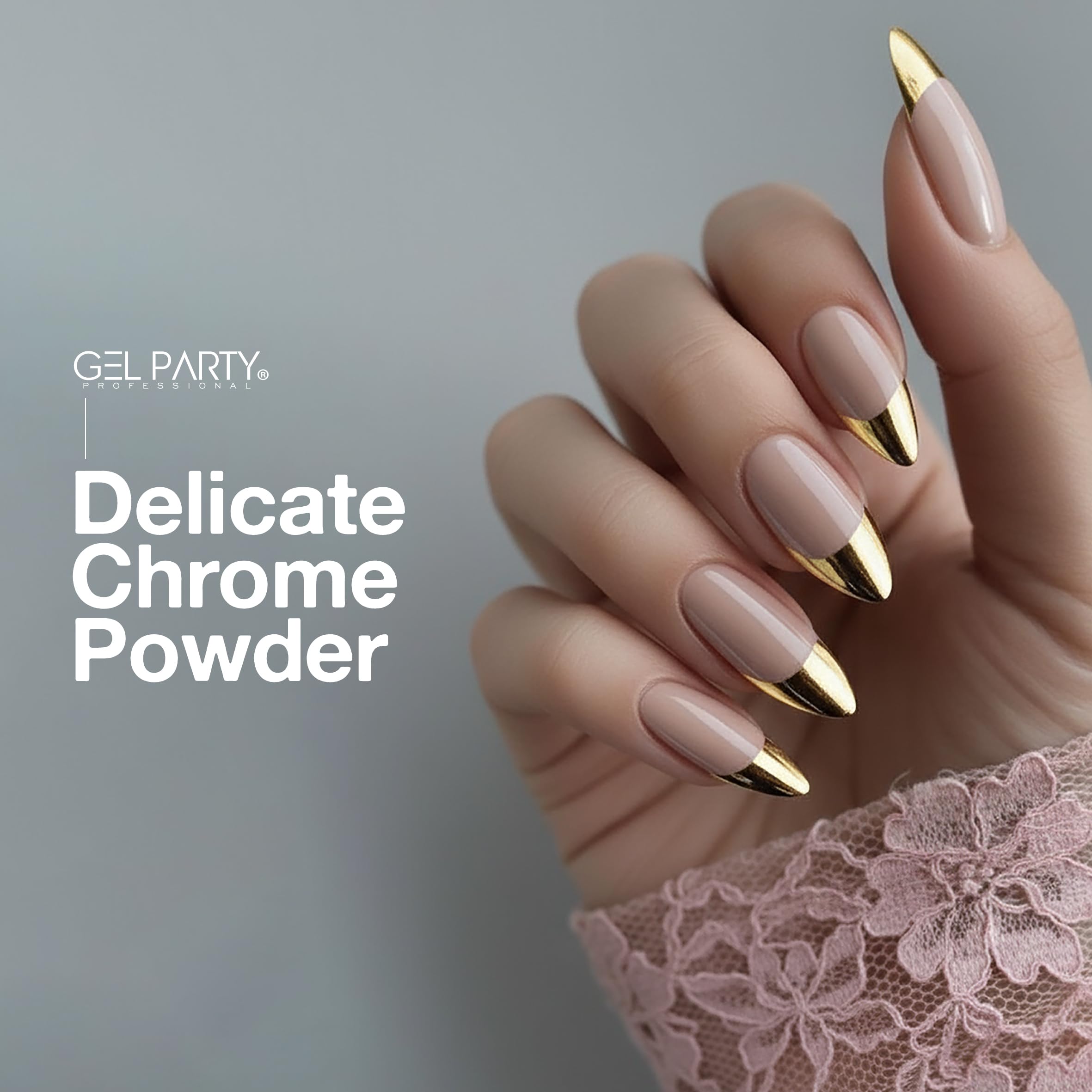 GEL PARTY GELPARTY 16 Colors Chrome Nail Powder Set – Mirror & Holographic Finish