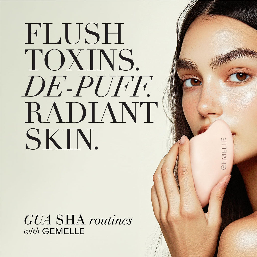 GEMELLE Lymphatic Gua Sha Face Oil | Award-Winning Botanical Hydration | 15ml