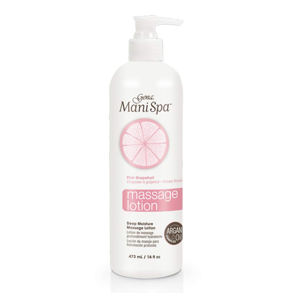 Gena Mani Spa Massage Lotion – Deeply Moisturizing Massage Lotion with Argan Oil, 16 oz