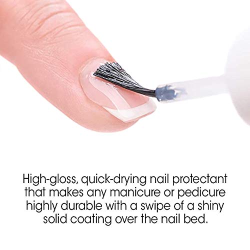 Gena Healthy Hoof Nail Lacquer – Strengthener & High-Gloss Top Coat, 0.5 oz, 2 Pack