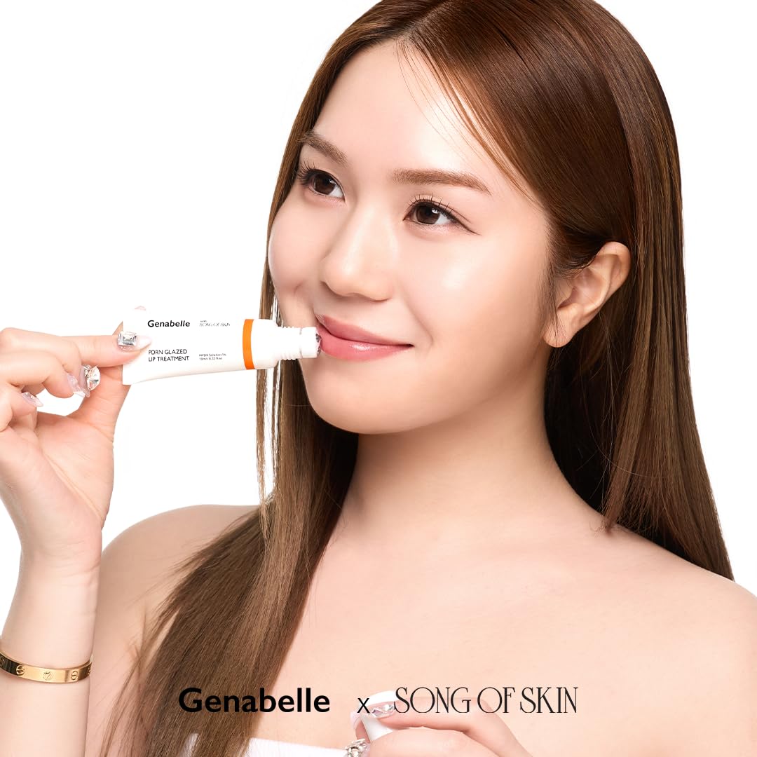 Genabelle PDRN Glazed Lip Treatment – Hydrating Lip Balm with PDRN & Peptides for Soft, Glossy Lips (0.33 fl oz)