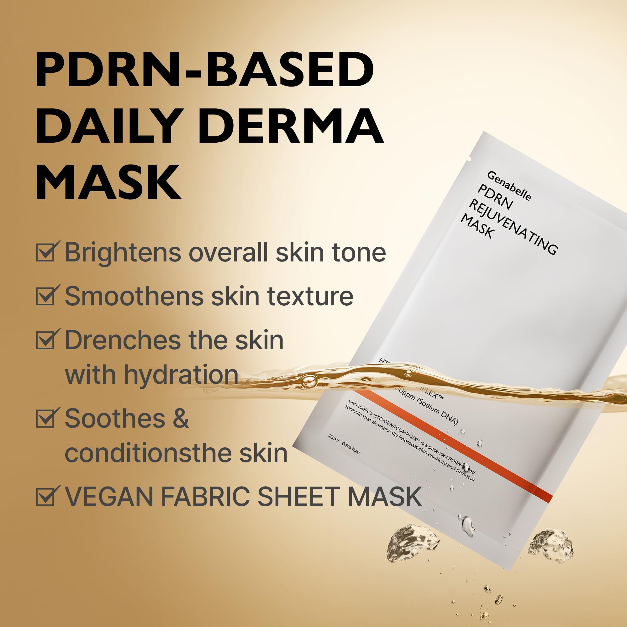 Genabelle PDRN Rejuvenating Mask Sheet – Hydration, Glow & Toning