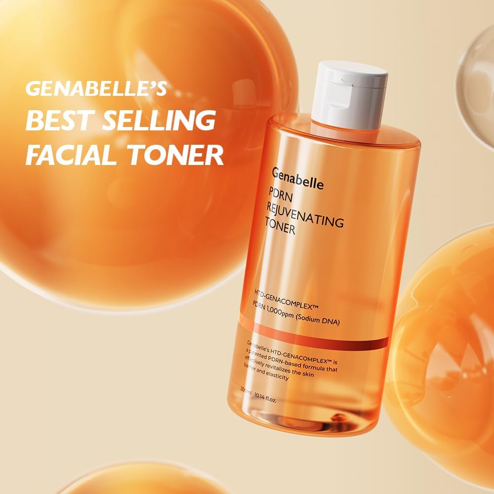 Genabelle PDRN Rejuvenating Toner – Deep Hydration & Skin Barrier Support with PDRN, Panthenol & Hyaluronic Acid | 300ml