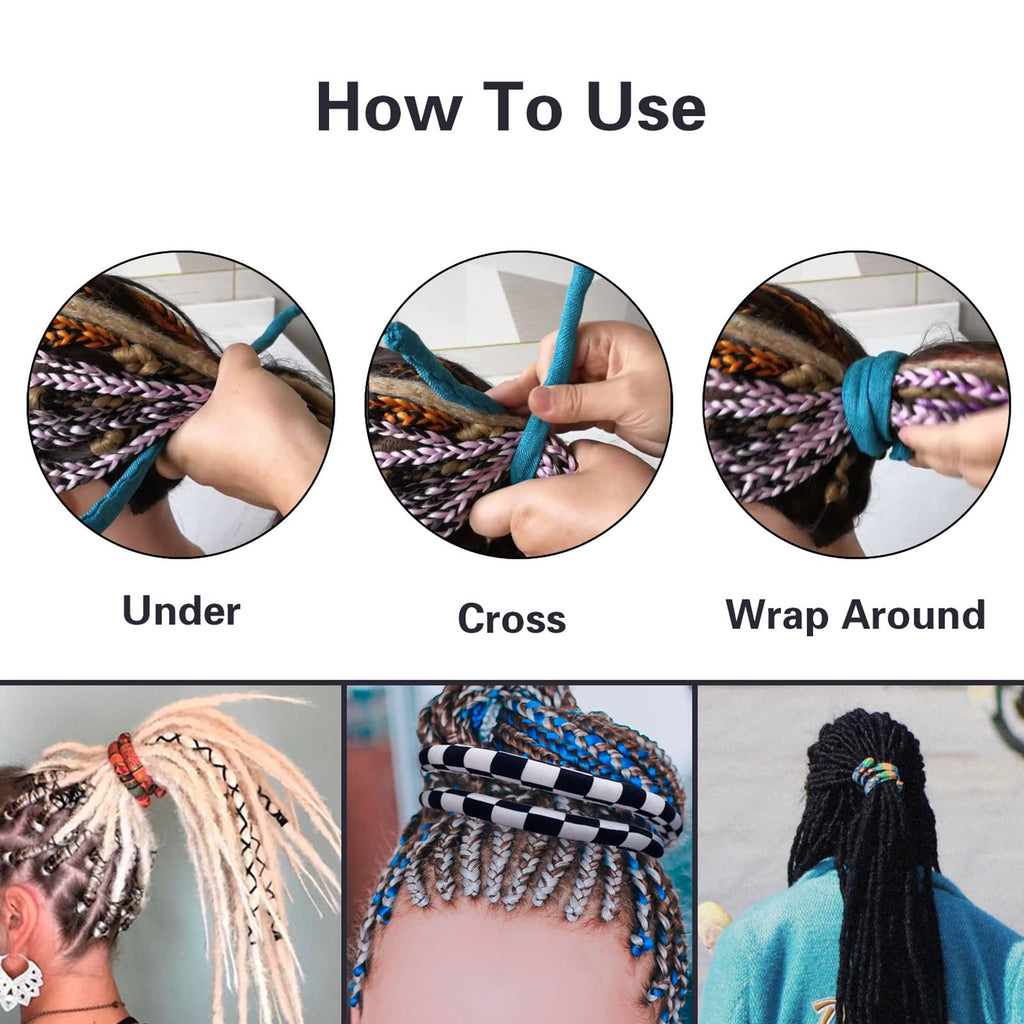 General Spiral Lock Hair Tie for Dreadlocks | Bendable, Secure Ponytail Holders for Thick Hair
