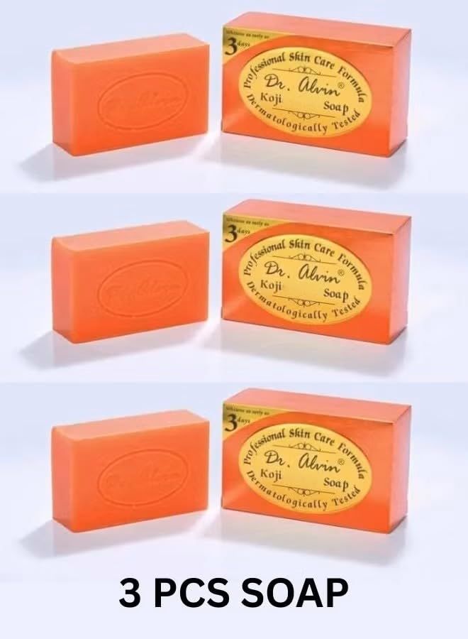Generic 3 Dr Alvin Soap Bar – Daily Face & Body Cleansing for Soft, Balanced Skin