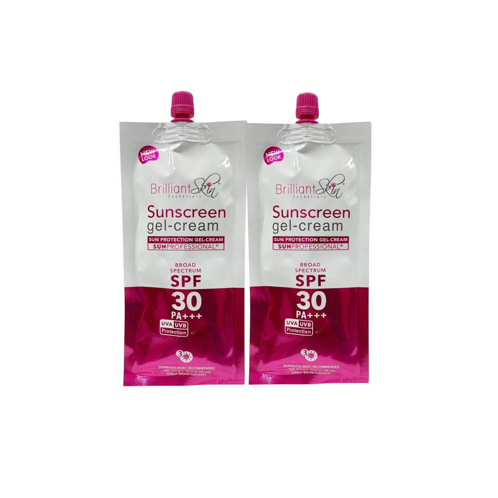 Generic 2 Sachets Brilliant Skin Essentials Sunscreen Gel-Cream SPF 30, 50g
