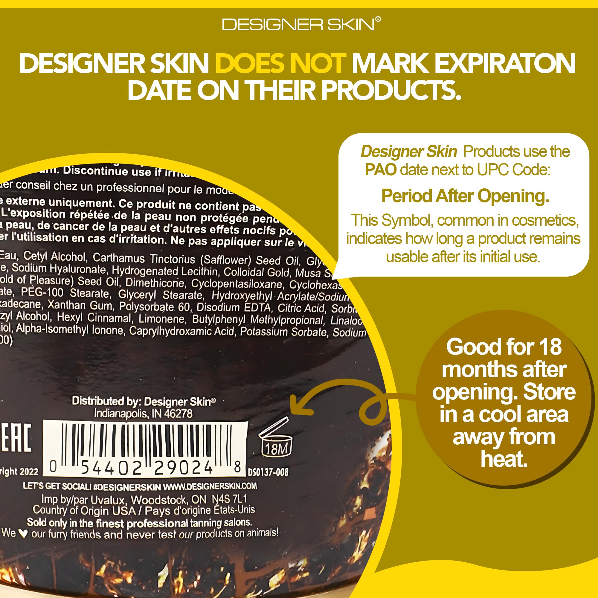 Designer Skin 14 Karat Gold Rush Bronzing Lotion – 13.5 fl oz | Deep, Long-Lasting Bronze