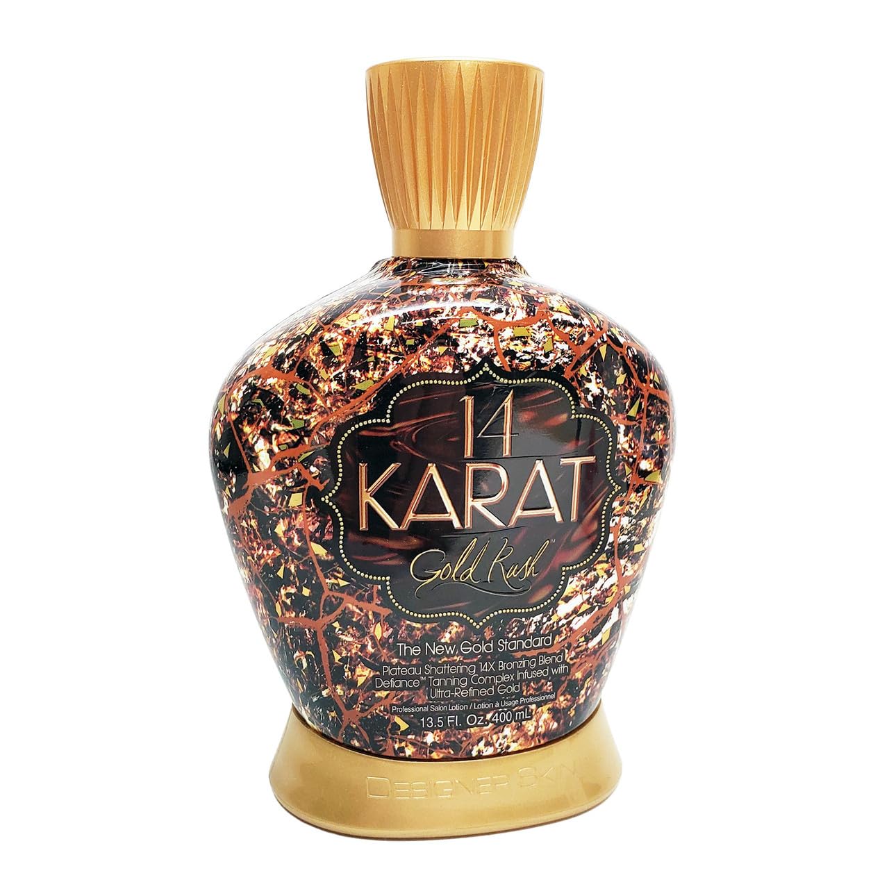 Designer Skin 14 Karat Gold Rush Bronzing Lotion – 13.5 fl oz | Deep, Long-Lasting Bronze
