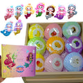 Generic Handmade Organic Bath Bomb Gift Set with Mermaid Toys – 9-Pack for Kids