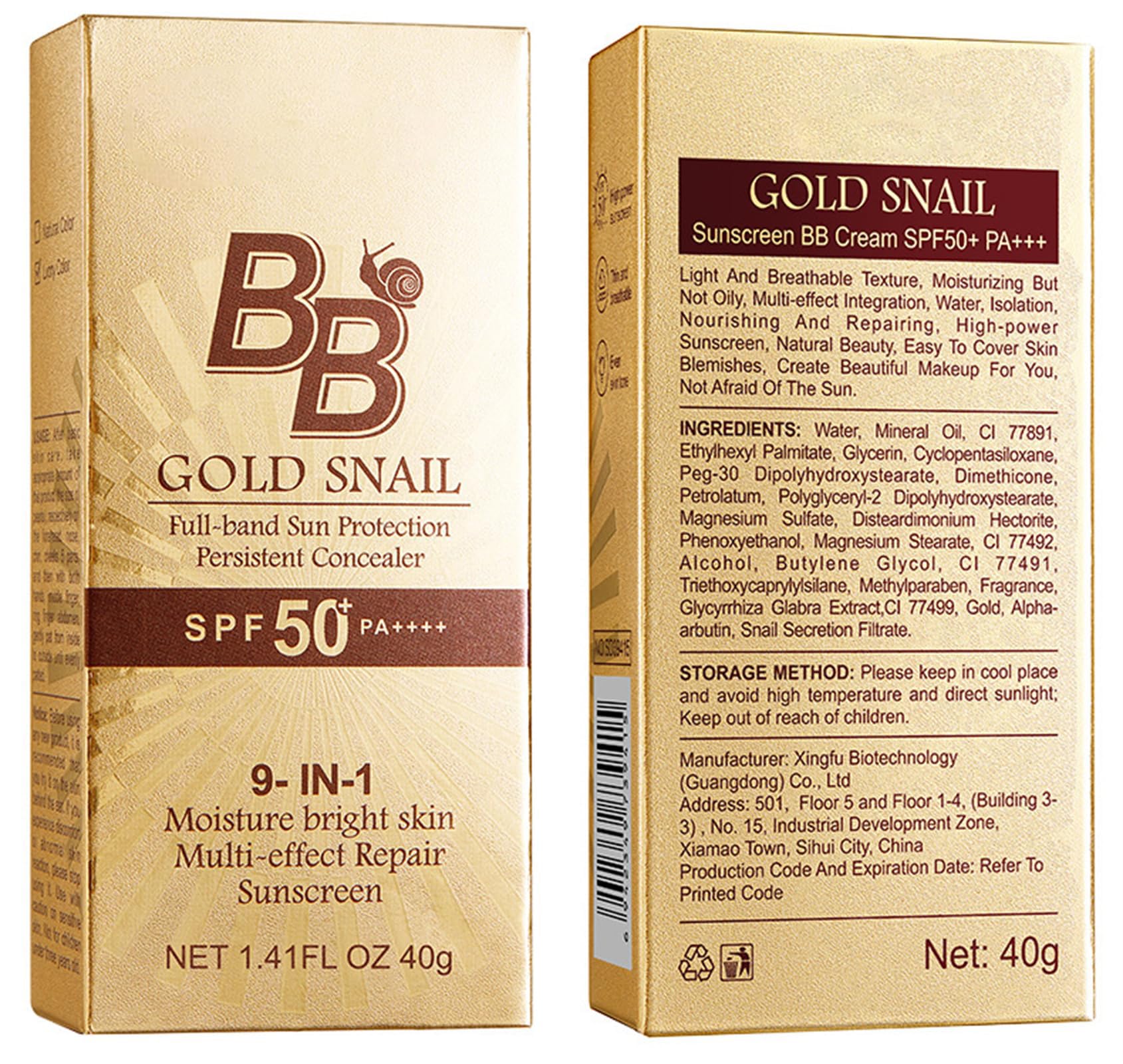 Generic Korean BB Cream SPF50+ 9-in-1 Waterproof Foundation | Lightweight, Long-Lasting Coverage