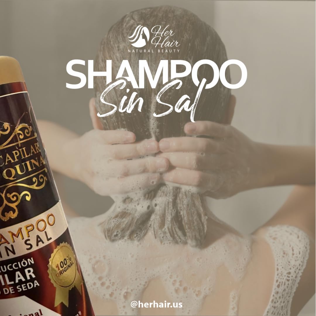 Generic Marroquina Sulfate-Free Shampoo – 33.8 oz | Cleansing & Hair Reconstructor | Shine & Smoothness | Professional Use | 100% Original | Chocolate