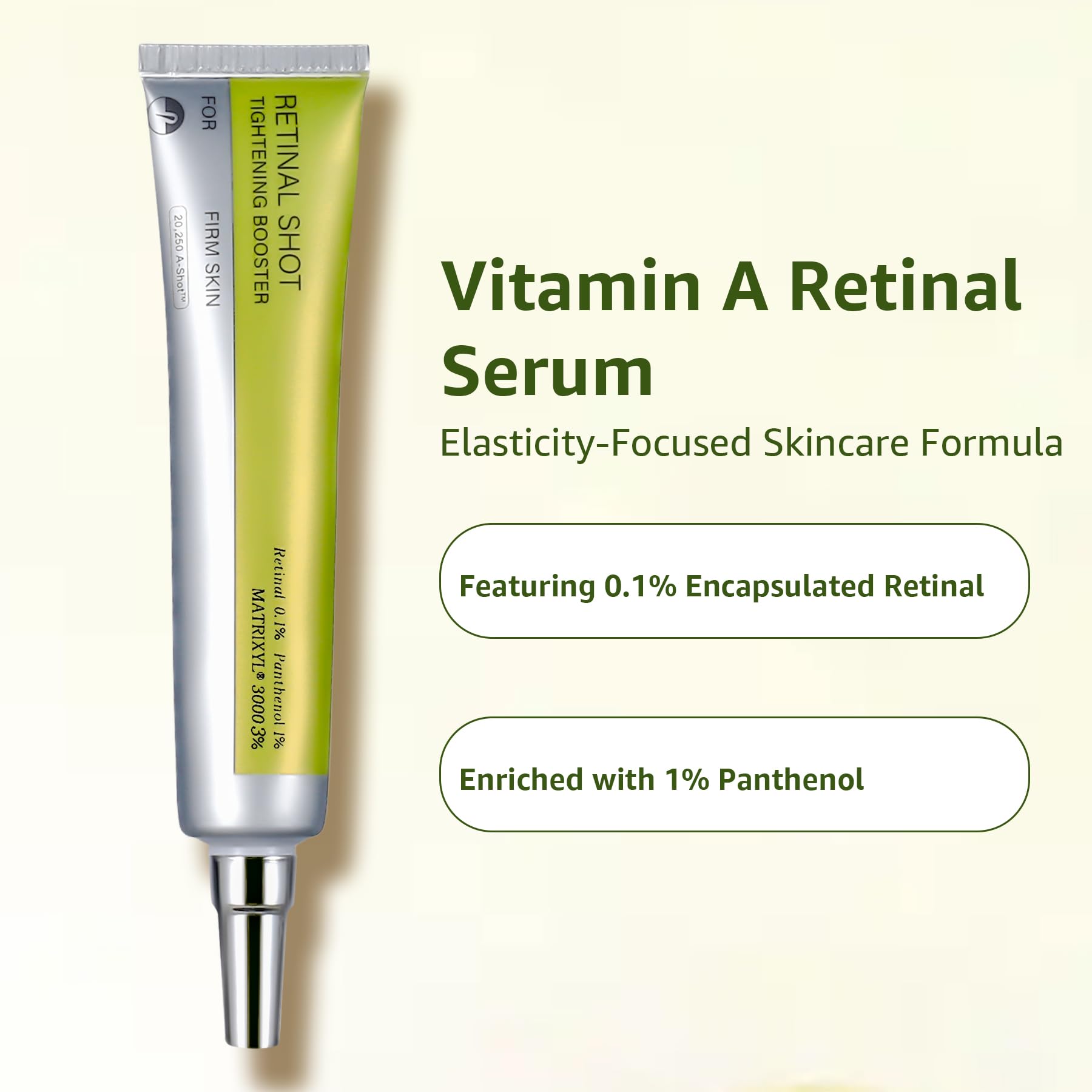 Generic Retinal Shot Tightening Booster – Pore Minimizer & Wrinkles (0.1% Retinal, Panthenol 1%)