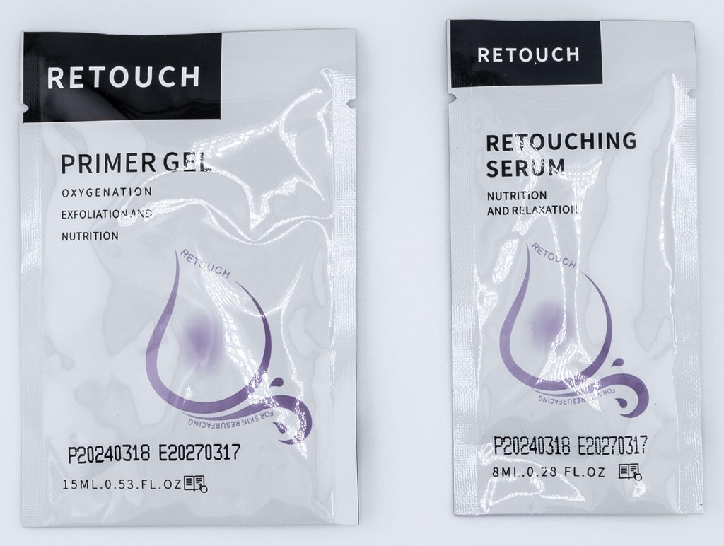 Generic Retouch Pods – Oxygen Facial CO2 Therapy at Home (6 Pods, Primer Gel & Serum)