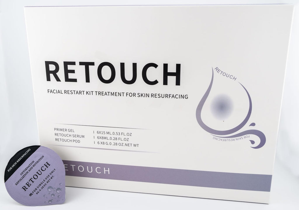 Generic Retouch Pods – Oxygen Facial CO2 Therapy at Home (6 Pods, Primer Gel & Serum)