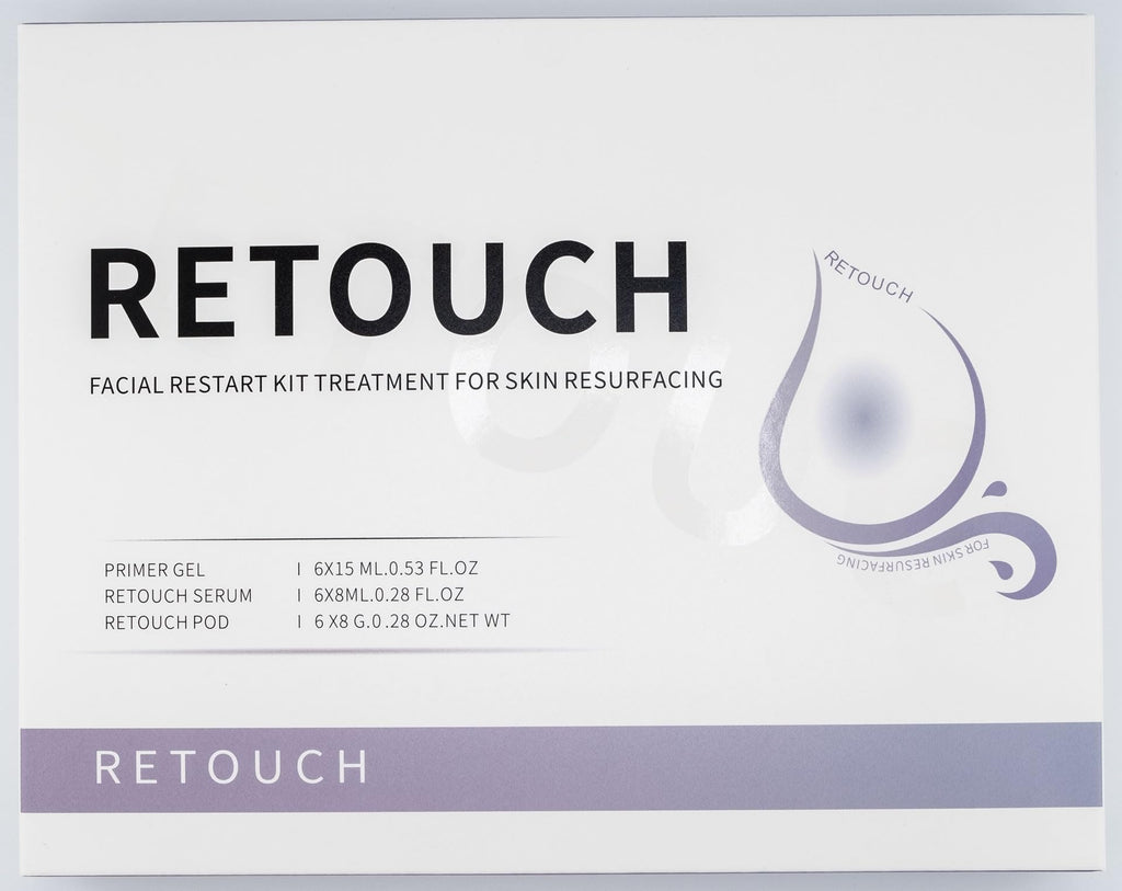 Generic Retouch Pods – Oxygen Facial CO2 Therapy at Home (6 Pods, Primer Gel & Serum)