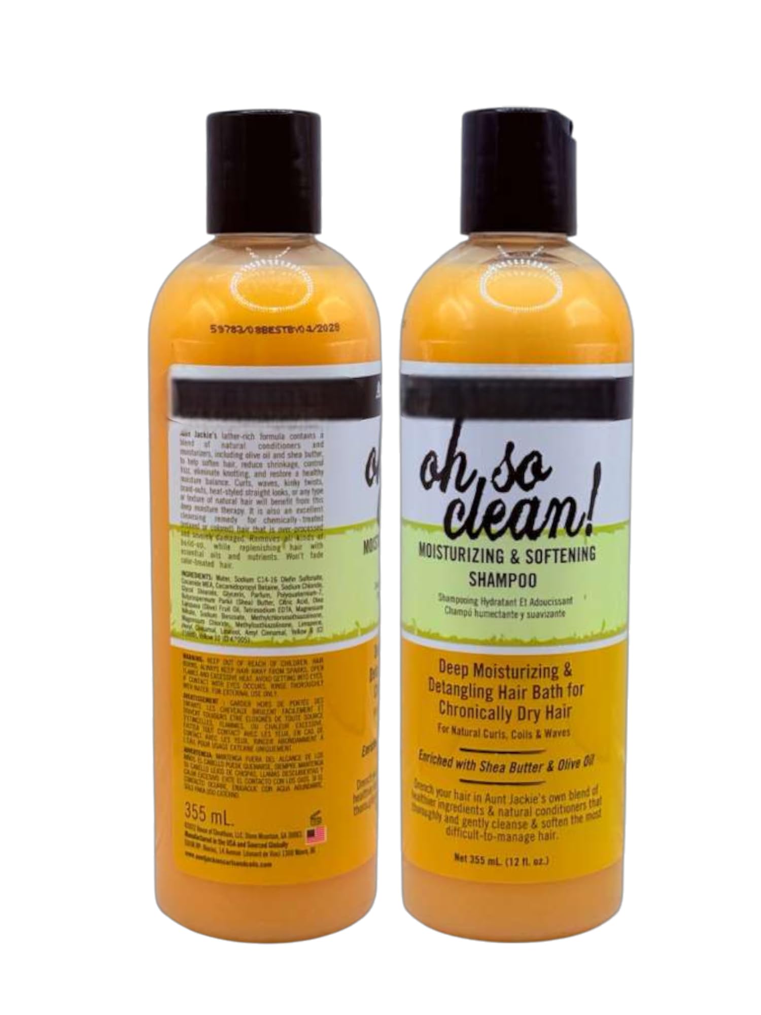 Shampoo Oh So Clean & Moisture Quench Set — Clarifying Shampoo + Leave-In Conditioner for Curly Hair