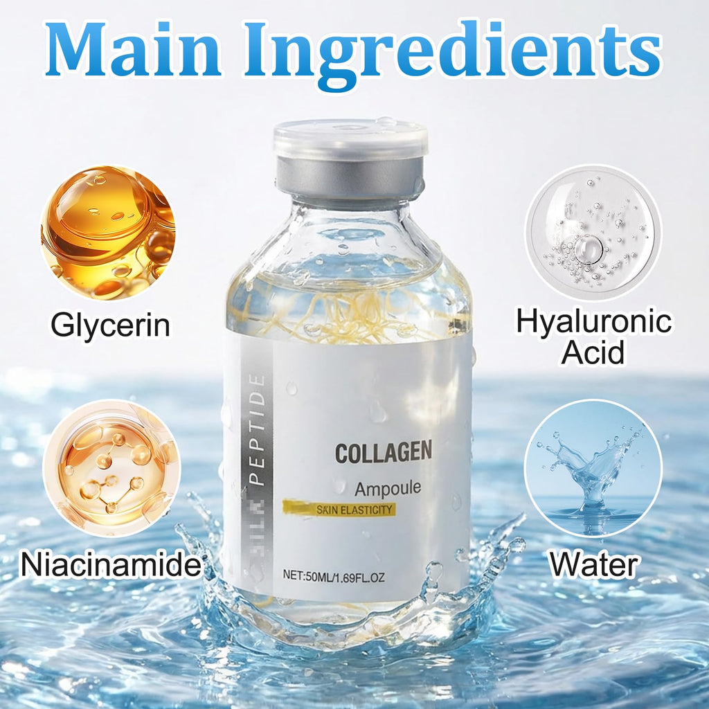Silk Peptide Intensive Lifting Ampoule – Korean Anti-Aging Facial Essence for Tightening, Hydration, Smoothing (2x50ml)