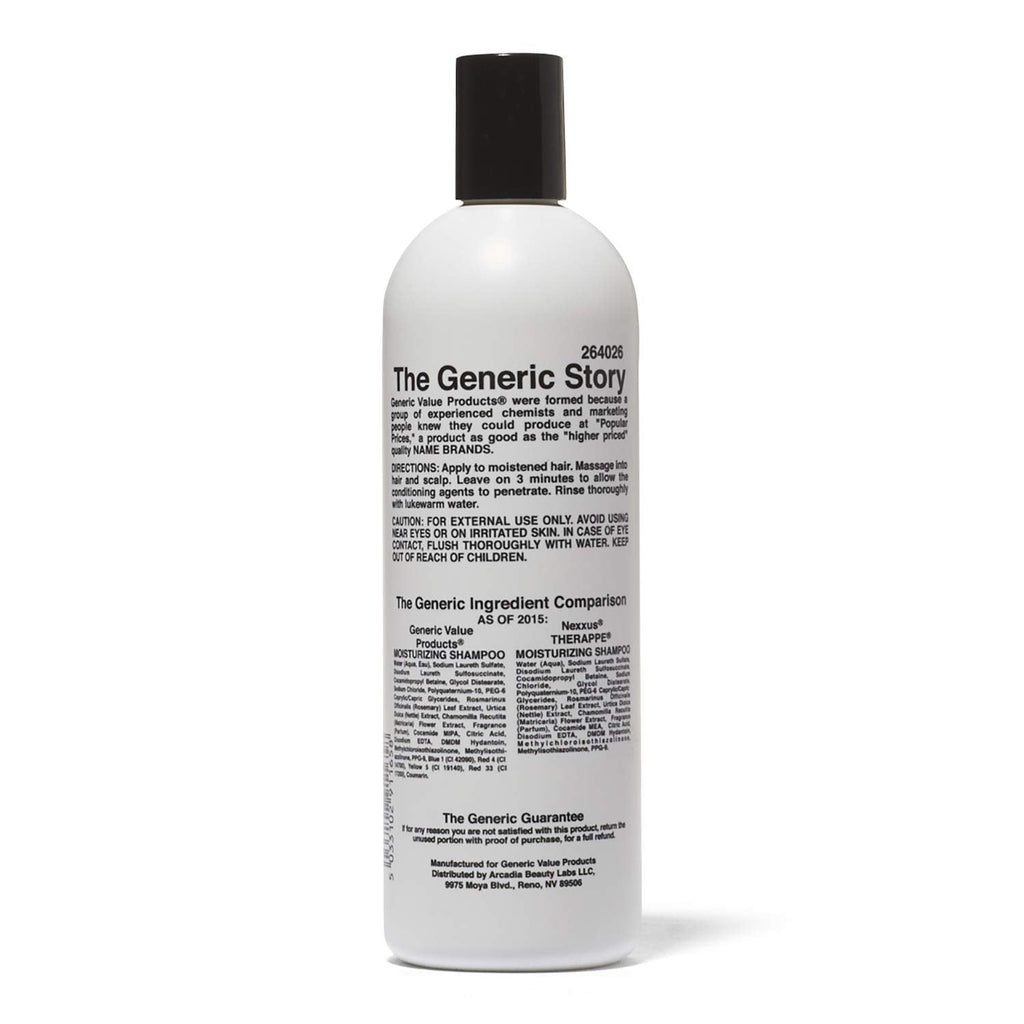 Generic Value Products Moisturizing Shampoo – Sun Protection, Natural Repairing Herbs, 16 oz