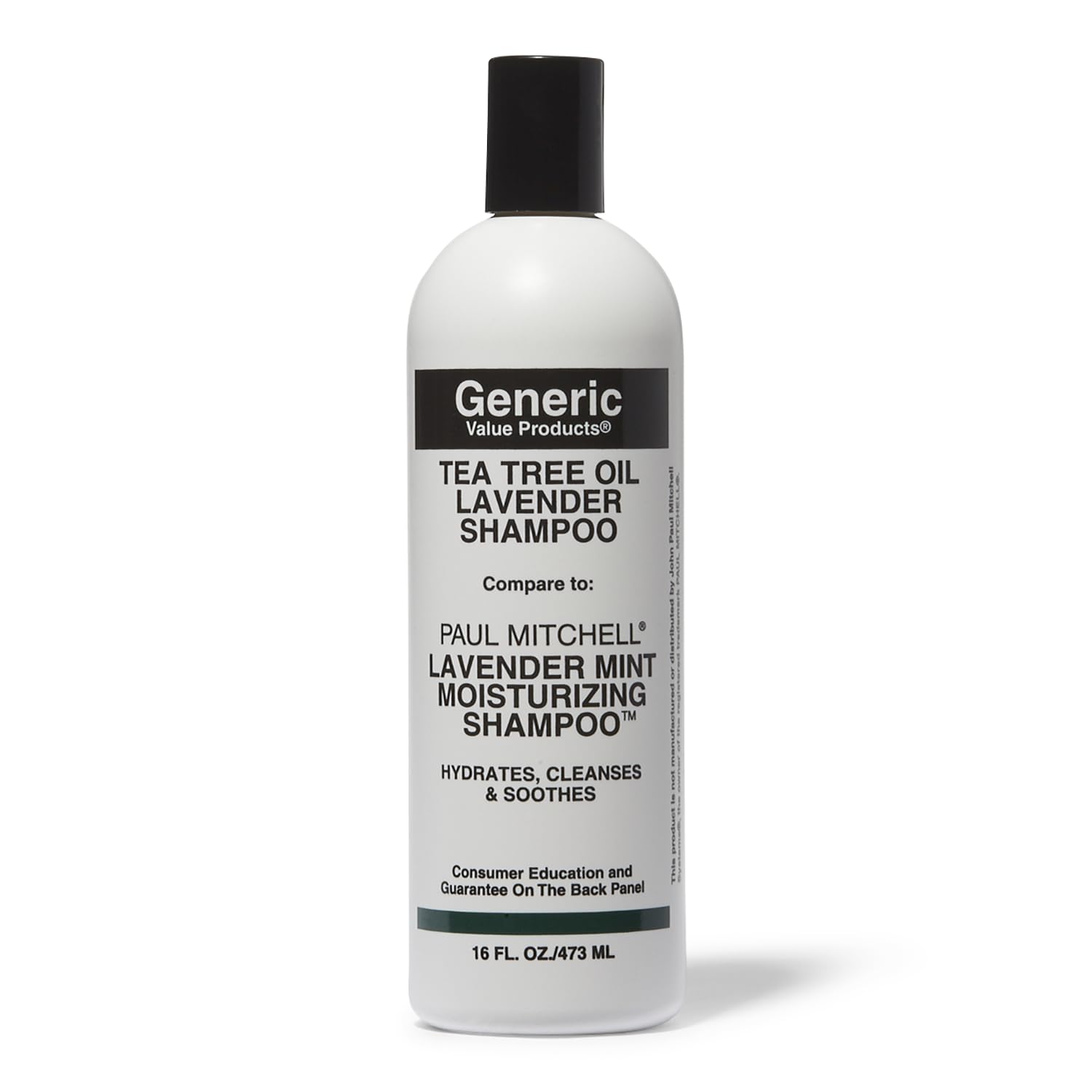 Generic Value Tea Tree Shampoo with Lavender – 16 oz, Soothes Scalp & Rich Lather