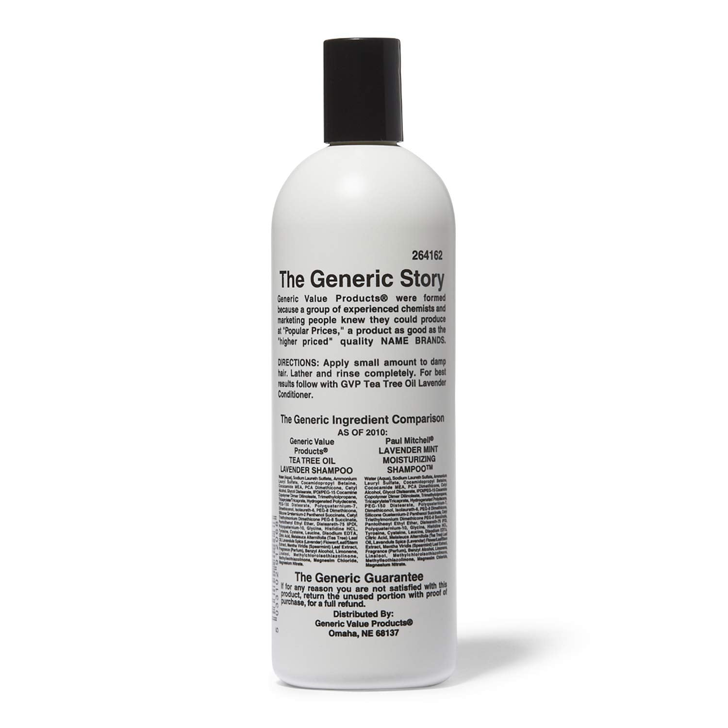 Generic Value Tea Tree Shampoo with Lavender – 16 oz, Soothes Scalp & Rich Lather
