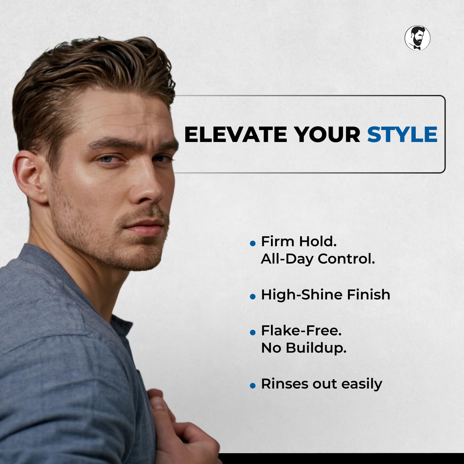 Gentlemen Republic Oceano Hair Gel 64oz – Strong Hold, High Shine, Alcohol-Free