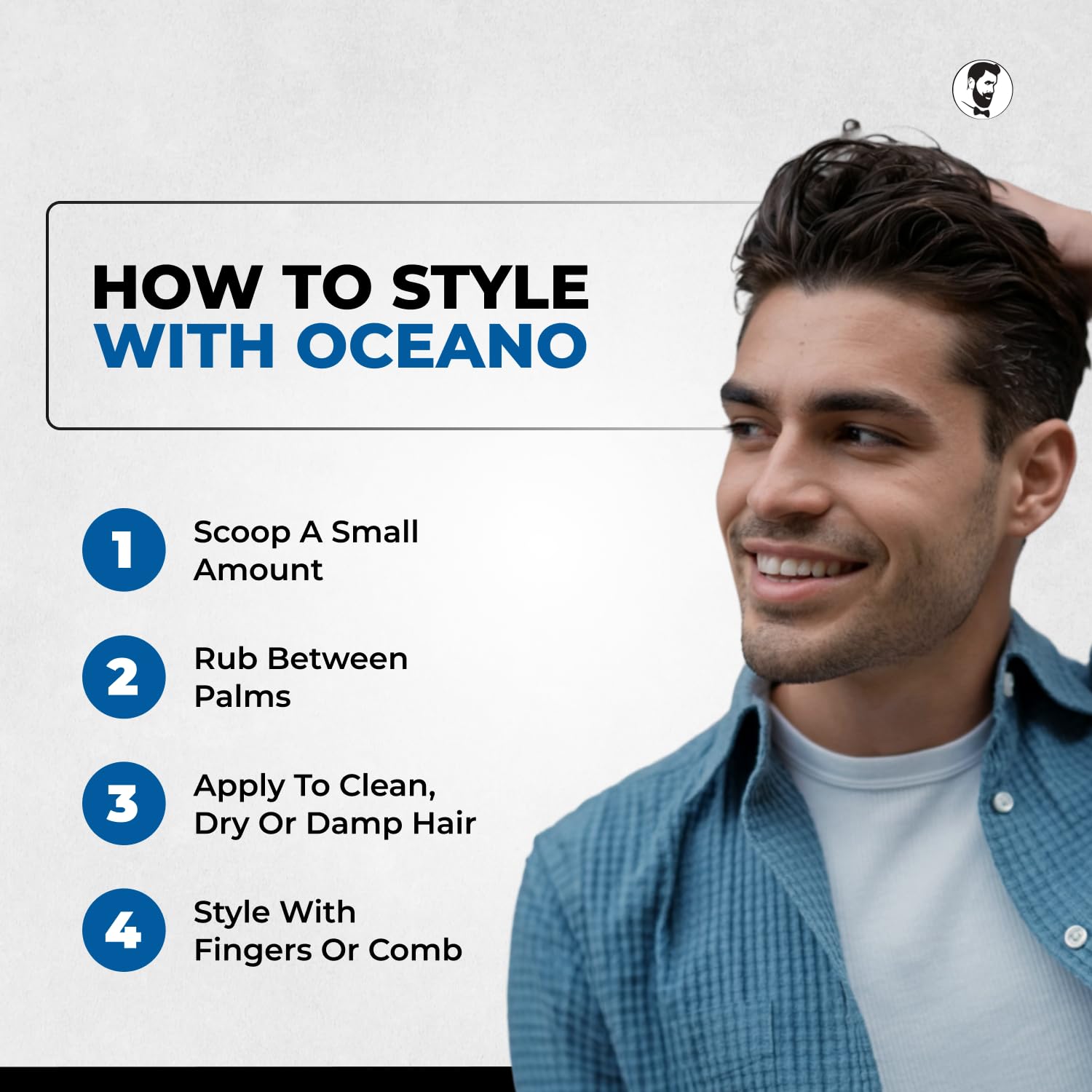 Gentlemen Republic Oceano Hair Gel 64oz – Strong Hold, High Shine, Alcohol-Free