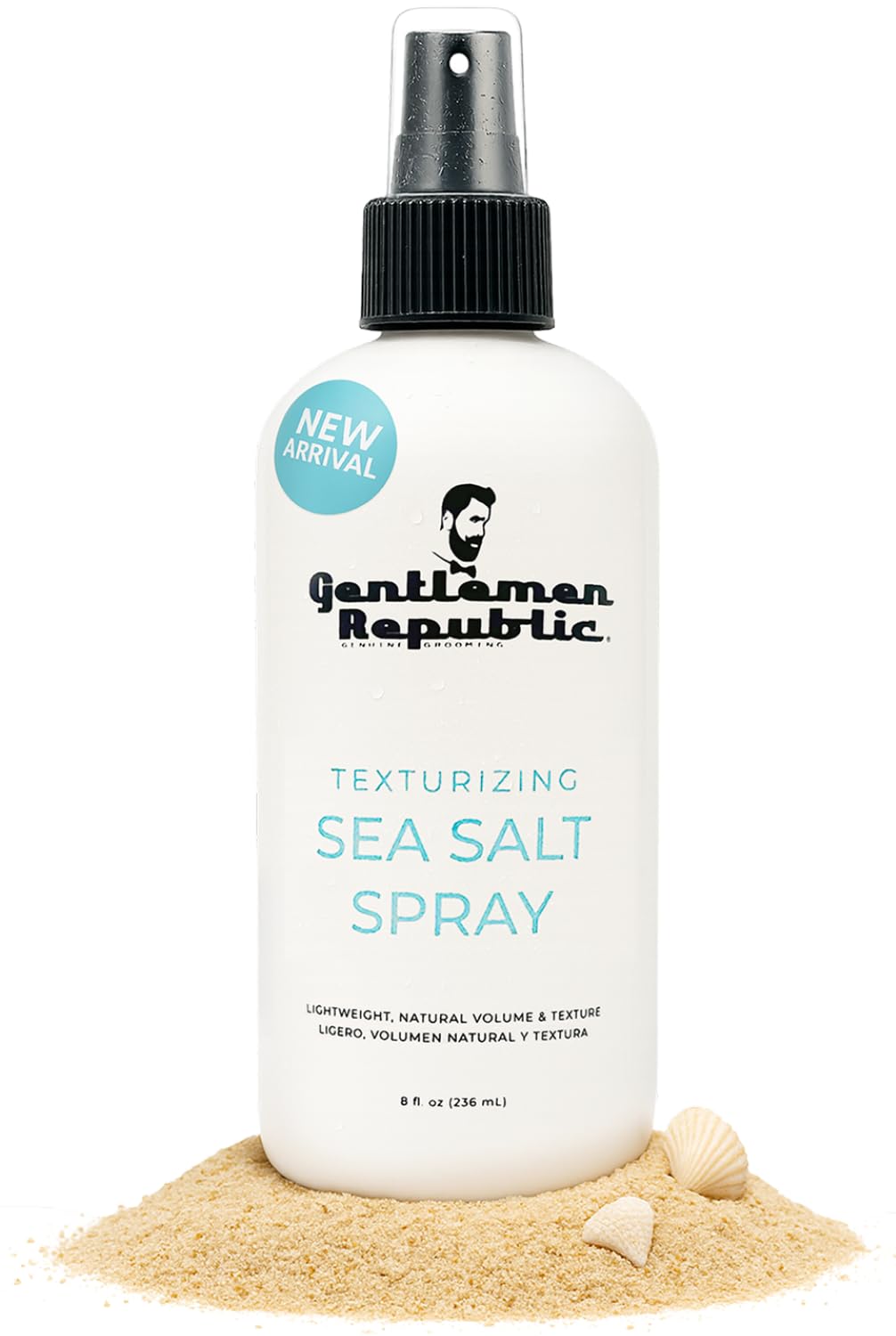 Gentlemen Republic Sea Salt Spray – Hair Texturizing Mist with Dead Sea Salt, Kelp & Vitamin E (8 oz)